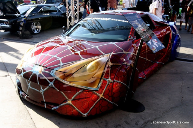 spiderman 2000-custom-toyota-celica-spiderman-car