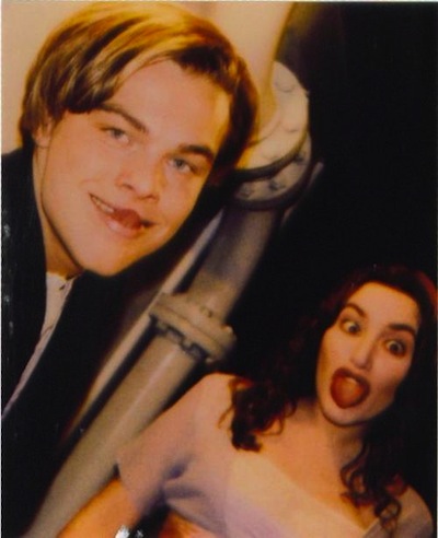 Leonardo-DiCaprio-and-Kate-Winslet-on-Titanic-set