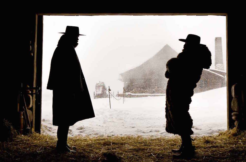 (L-R) SAMUEL L. JACKSON and DEMIAN BICHIR star in THE HATEFUL EIGHT. Photo: Andrew Cooper, SMPSP © 2015 The Weinstein Company. All Rights Reserved.